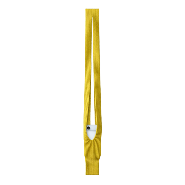 Phone Pocket with Strap – Stretch Knit Wearable iPhone Holder 80 cm | Lemon