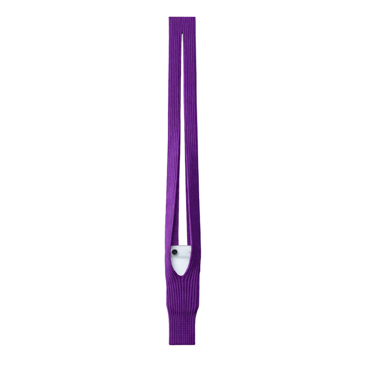 Phone Pocket with Strap – Stretch Knit Wearable iPhone Holder 80 cm | Purple