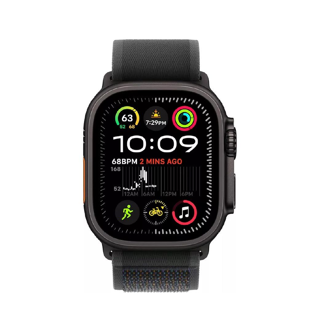 Apple Watch Ultra 2 (2024) - 49mm - GPS + Cellular - Black Titanium Case - Trail Loop - S/M | Black