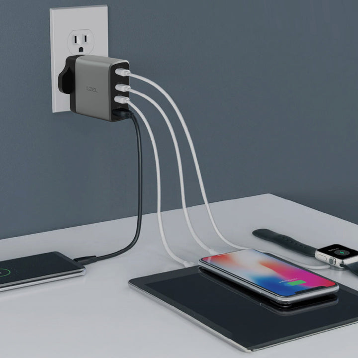 LZEL VoltixCharger 100W 4 Port GaN Wall Charger