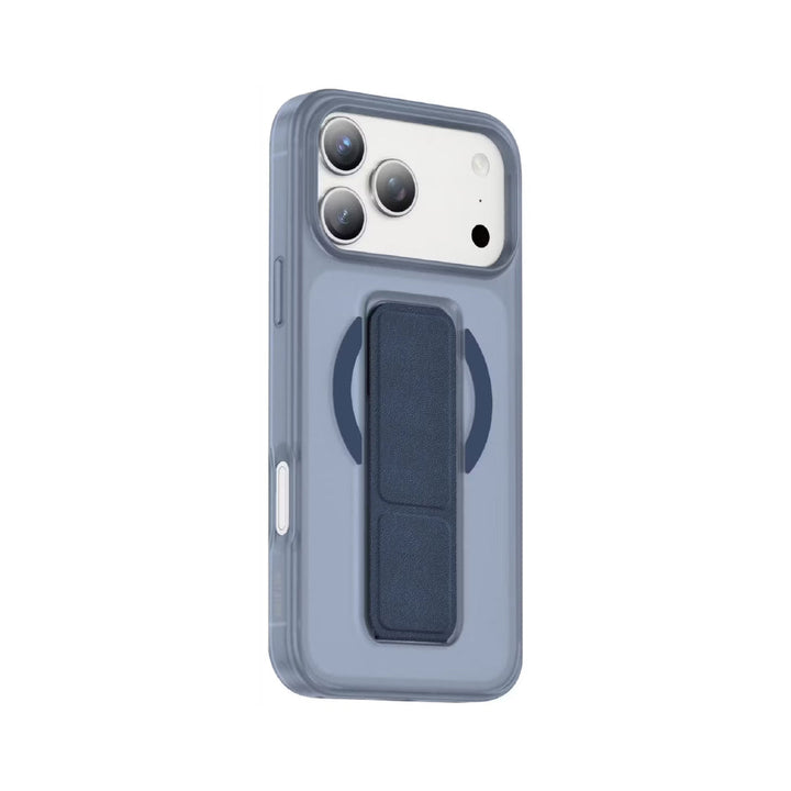 Asli Global MagTrox Gravitas MagSafe Leather Grip Case for iPhone 17 Pro Max - Blue