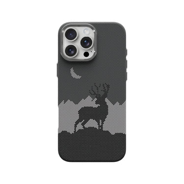 LZEL MagCarbon Deer Cover for iPhone 16 Pro Max