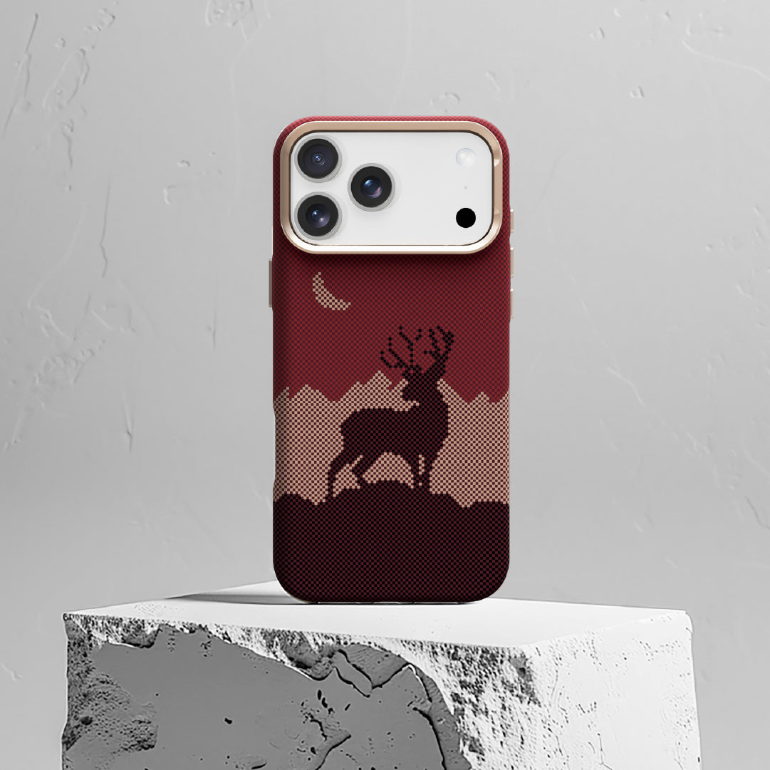 LZEL MagCarbon Deer Cover for iPhone 17 Pro Max