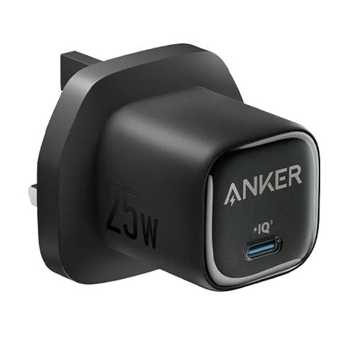 Anker Charger (25W, Compact) with USB-C cable - Black