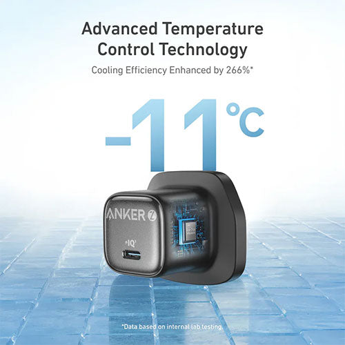 Anker Zolo Charger 30W, PD 3.0 With USB-C to USB-C Cable - Black