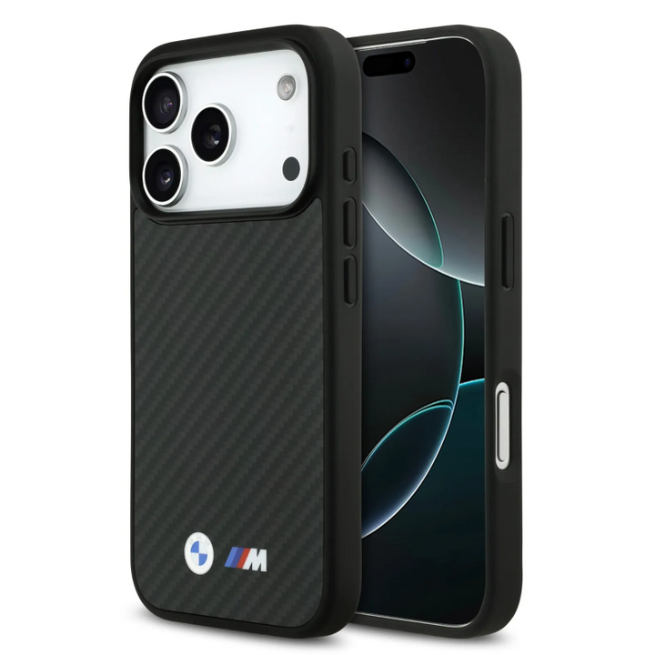 BMW, MagSafe Kevlar Case with Metal Logos, iPhone 17 Pro Max
