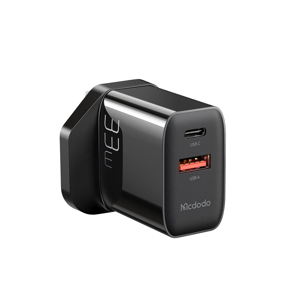 MCDODO-HOME CHARGER WITH USB C TO TYPE C CABLE 33W