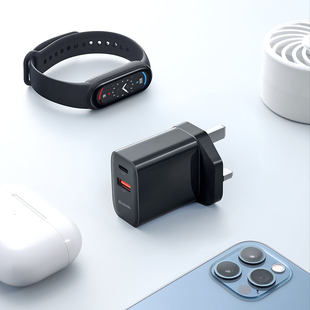 MCDODO-HOME CHARGER WITH USB C TO TYPE C CABLE 33W