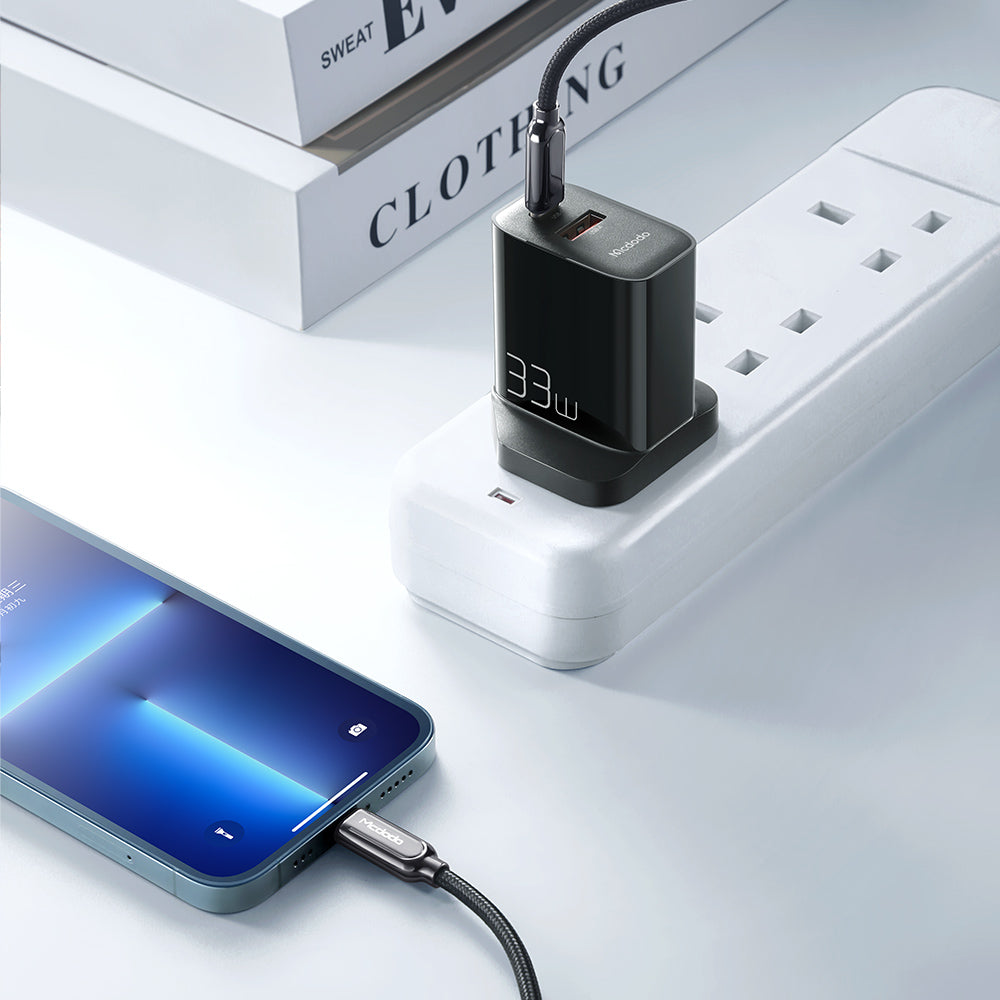 MCDODO-HOME CHARGER WITH USB C TO TYPE C CABLE 33W