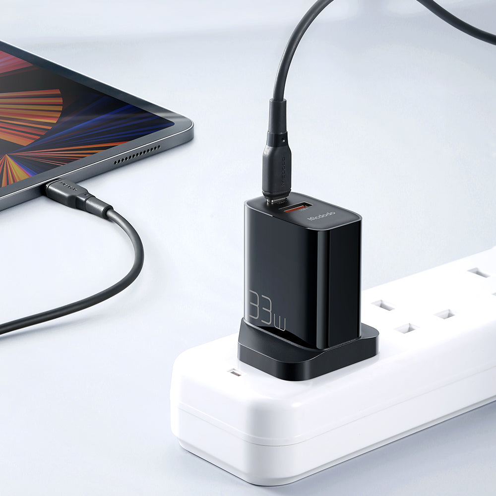 MCDODO-HOME CHARGER WITH USB C TO TYPE C CABLE 33W