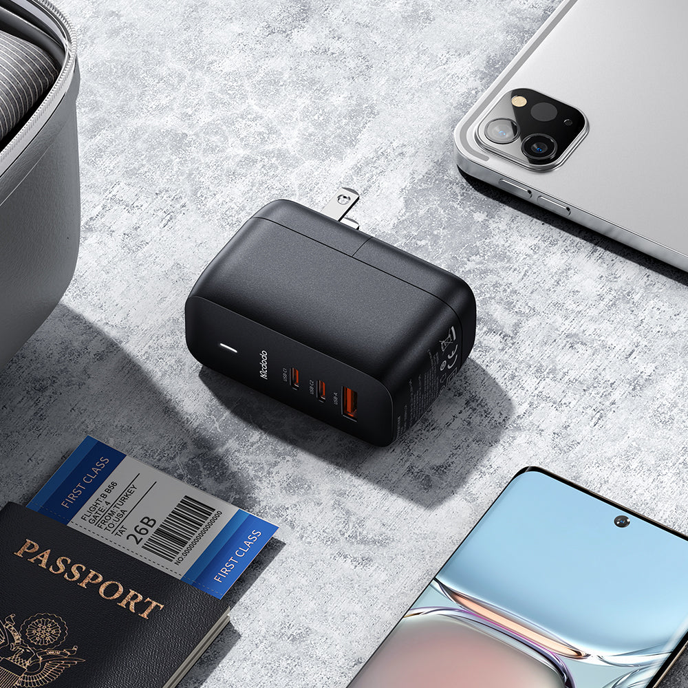 MCDODO- 70W GAN REPLACEABLE  HOME CHARGER WITH USB C TO TYPEC CABLE