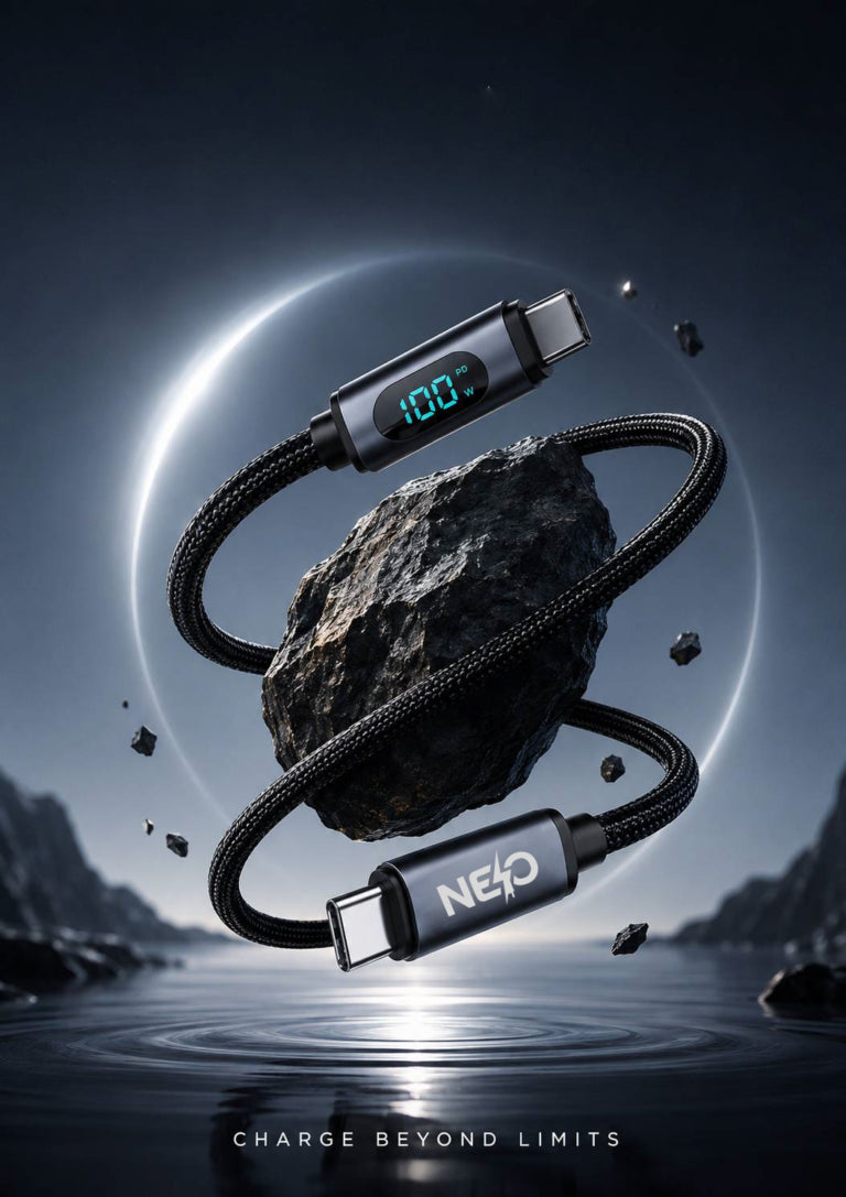 NEO Sparkle Digital C To C100W 1.2M BLACK