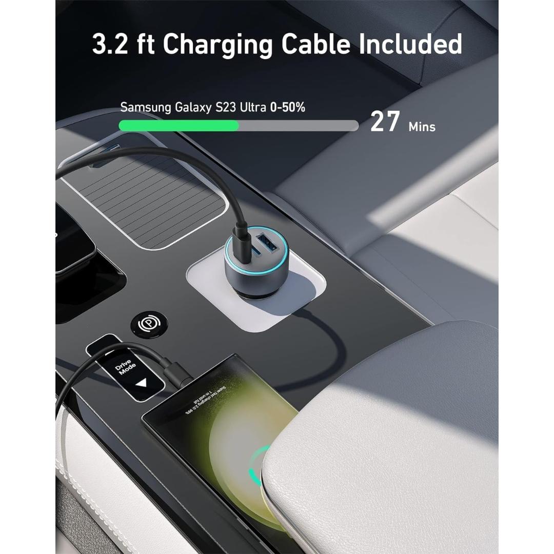 Anker 335 Car Charger(67W) Bundle - Black