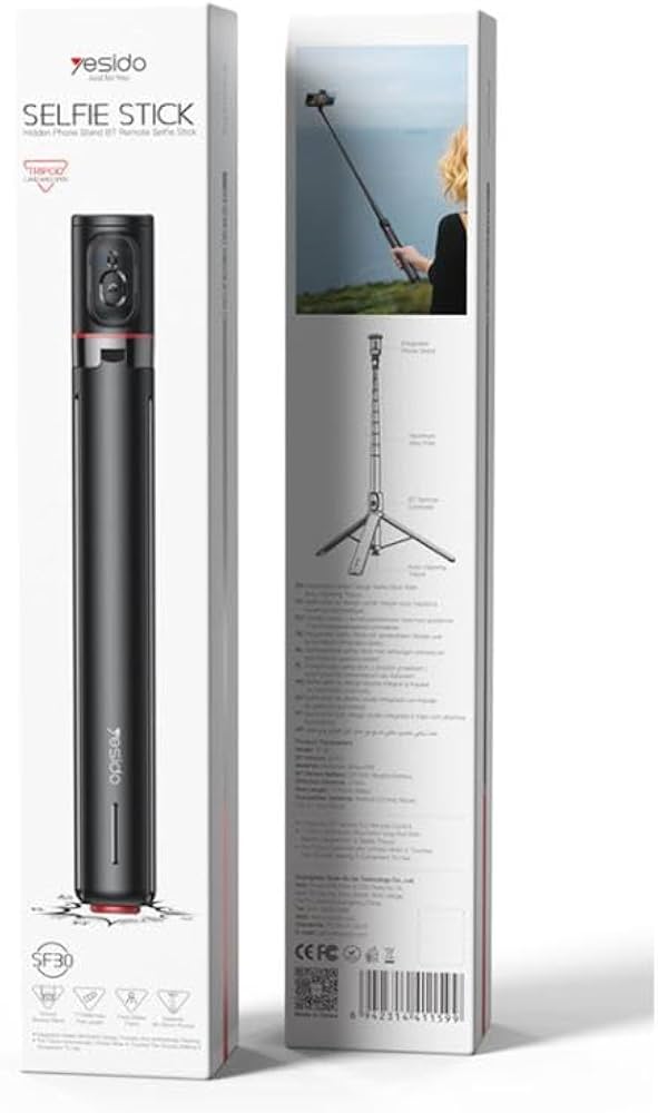 Yesido SF30 Bluetooth 5.2 Selfie Stick & Tripod