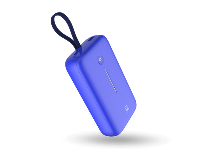LZEL PrimeBrio Neo 20K Power Bank 30W – 20000mAh, Detachable Type-C Cable -Blue