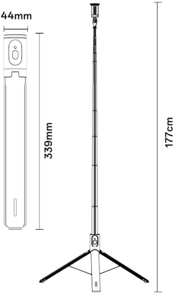 Yesido SF30 Bluetooth 5.2 Selfie Stick & Tripod