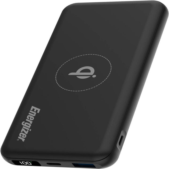 Energizer QE10008PQ_BK, 10000 mAh Wireless Fast Charging Power Bank - Black