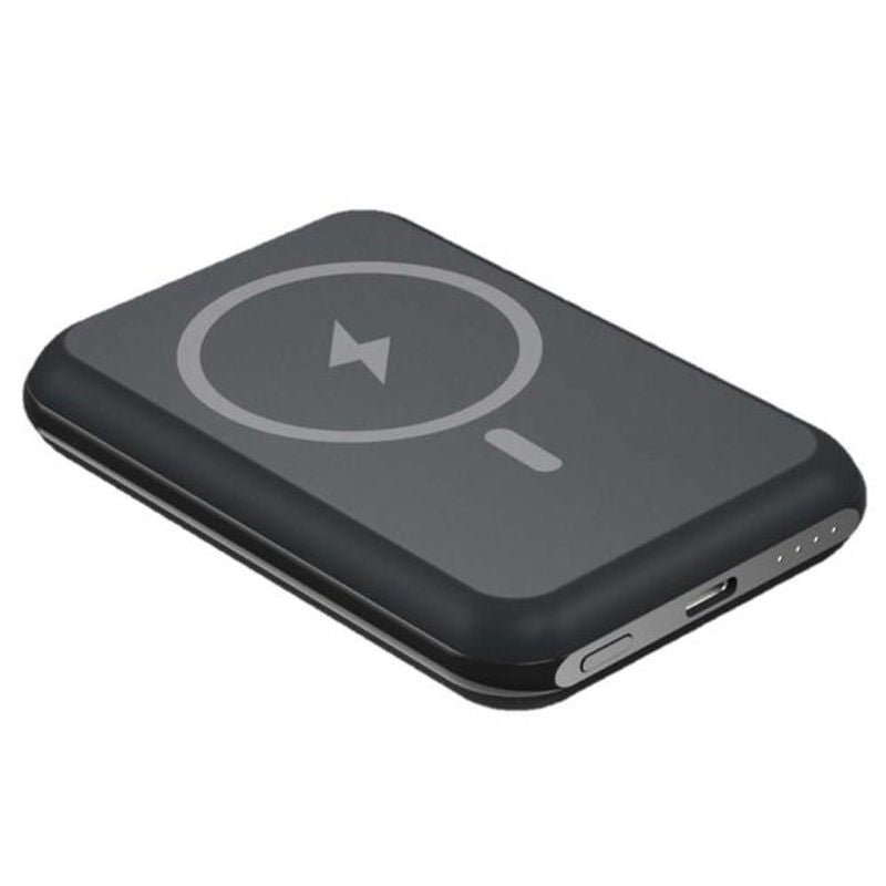 Energizer QM5000_BK, 5000 mAh Ultra-Light Magnetic Wireless Power Bank - Black