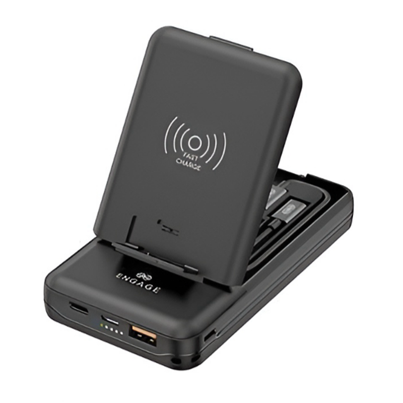 Engage, Wireless Power Bank (10000mAh), Multi-Functional Box
