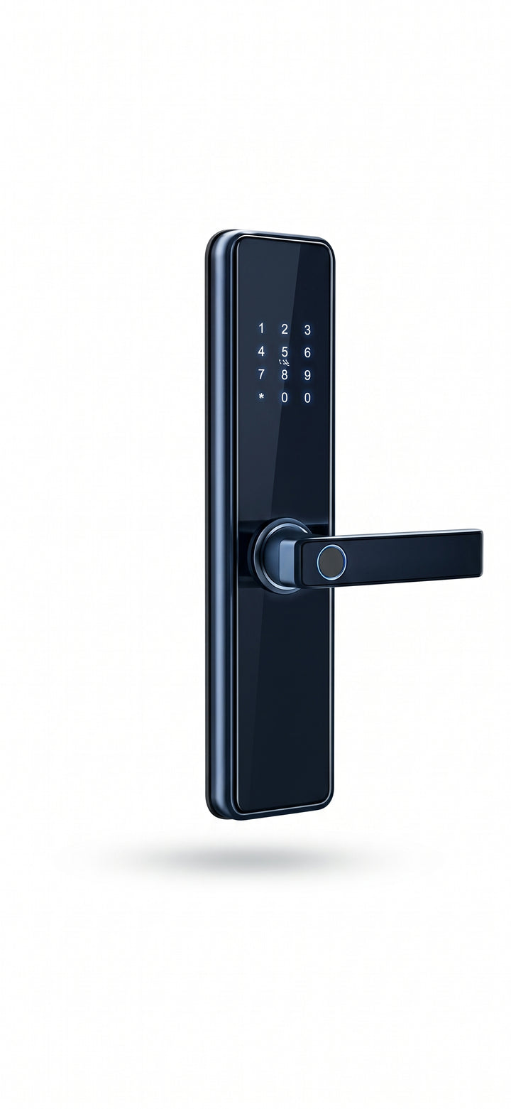 Smart LockSmart Door Lock with Handle Fingerprint Electronic Deadbolt