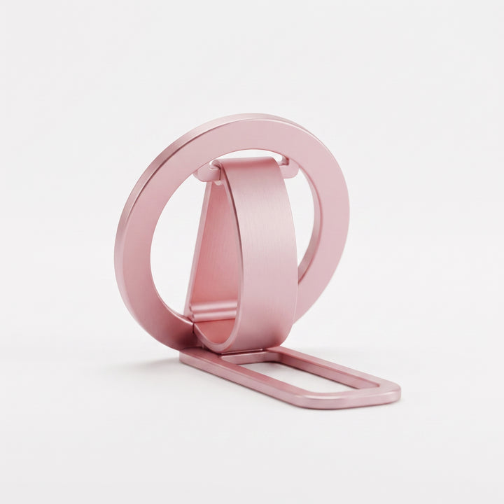 Ultra-Thin Magnetic Phone Ring Holder – Aluminum Alloy Foldable Kickstand