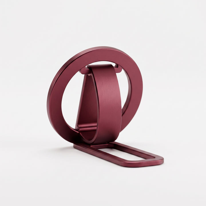 Ultra-Thin Magnetic Phone Ring Holder – Aluminum Alloy Foldable Kickstand