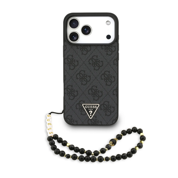 Guess, MagSafe 4G PU Leather Case With Small 4G Logo & Lanyard, iphone 17 Pro Max