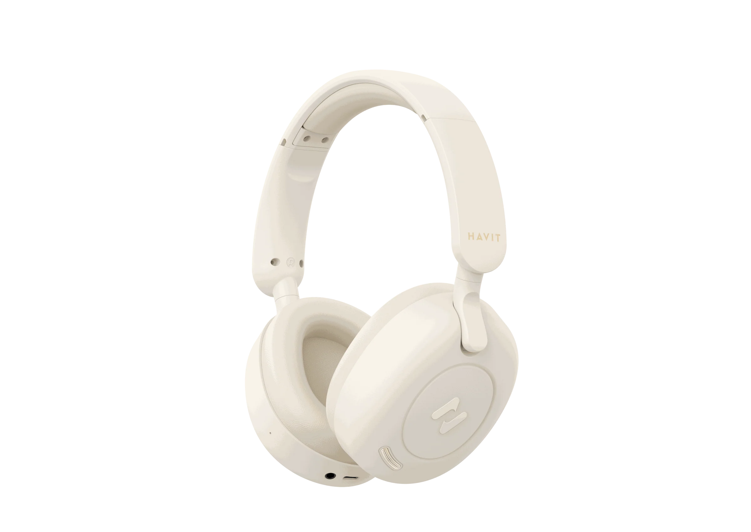 Havit-H655BT Audio series-Bluetooth headphone - Beige
