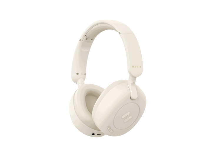 Havit-H655BT Audio series-Bluetooth headphone - Beige