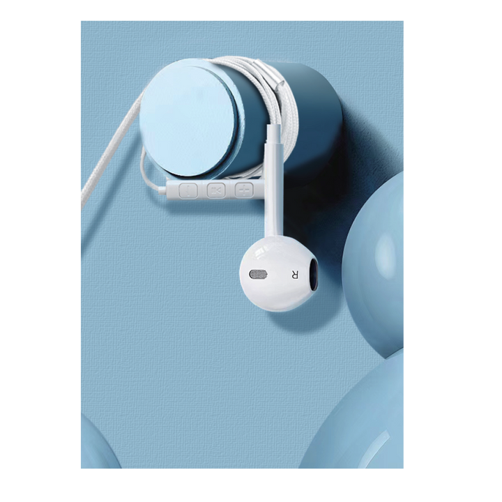 Asli Global SoundPods Mono Single Earphone with Lightning Connector, 1.2m - White