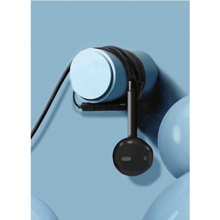 Asli Global SoundPods Mono Single Earphone with Lightning Connector, 1.2m - Black