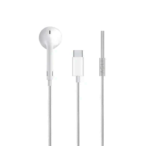 ASLI-Mono USB-C Single Headphone – White (HF-CSW)