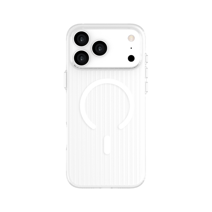 LZEL Magclear Stripe Case for iPhone 17 Pro - Clear