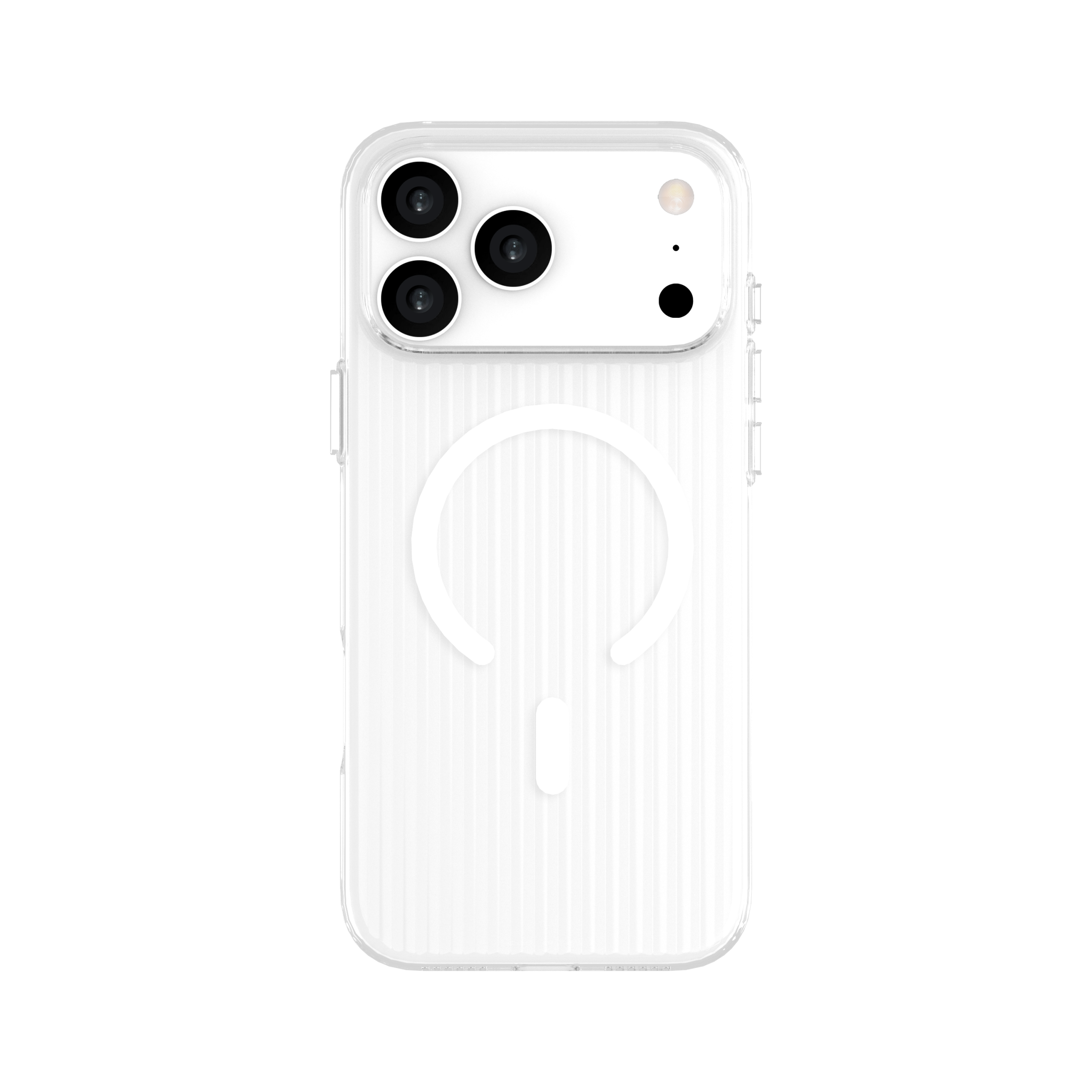 LZEL Magclear Stripe Case for iPhone 17 Pro Max - Clear