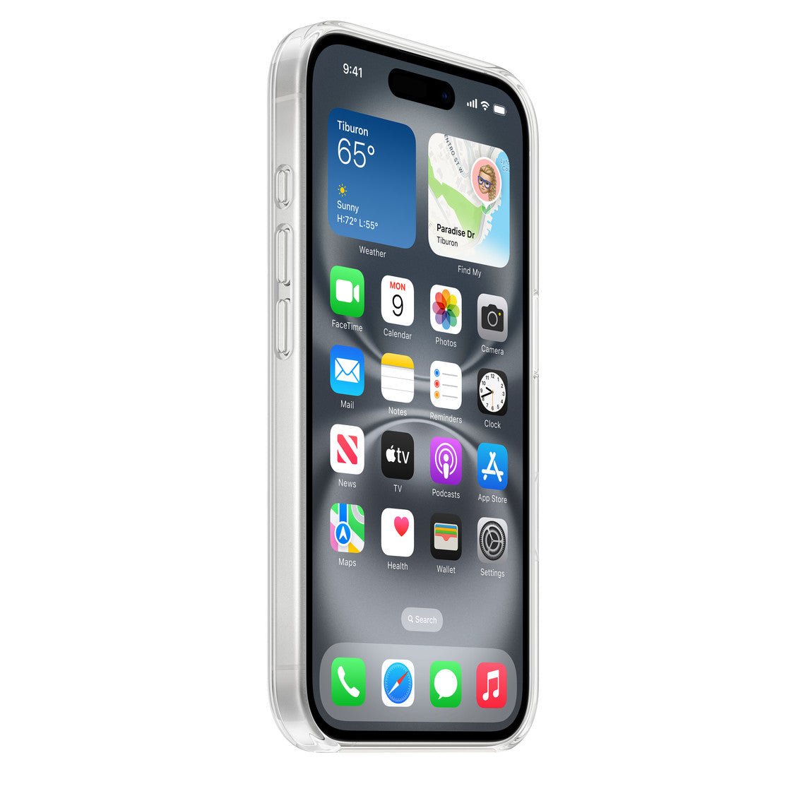 APPLE- Back cover clear with magsafe iphone 16