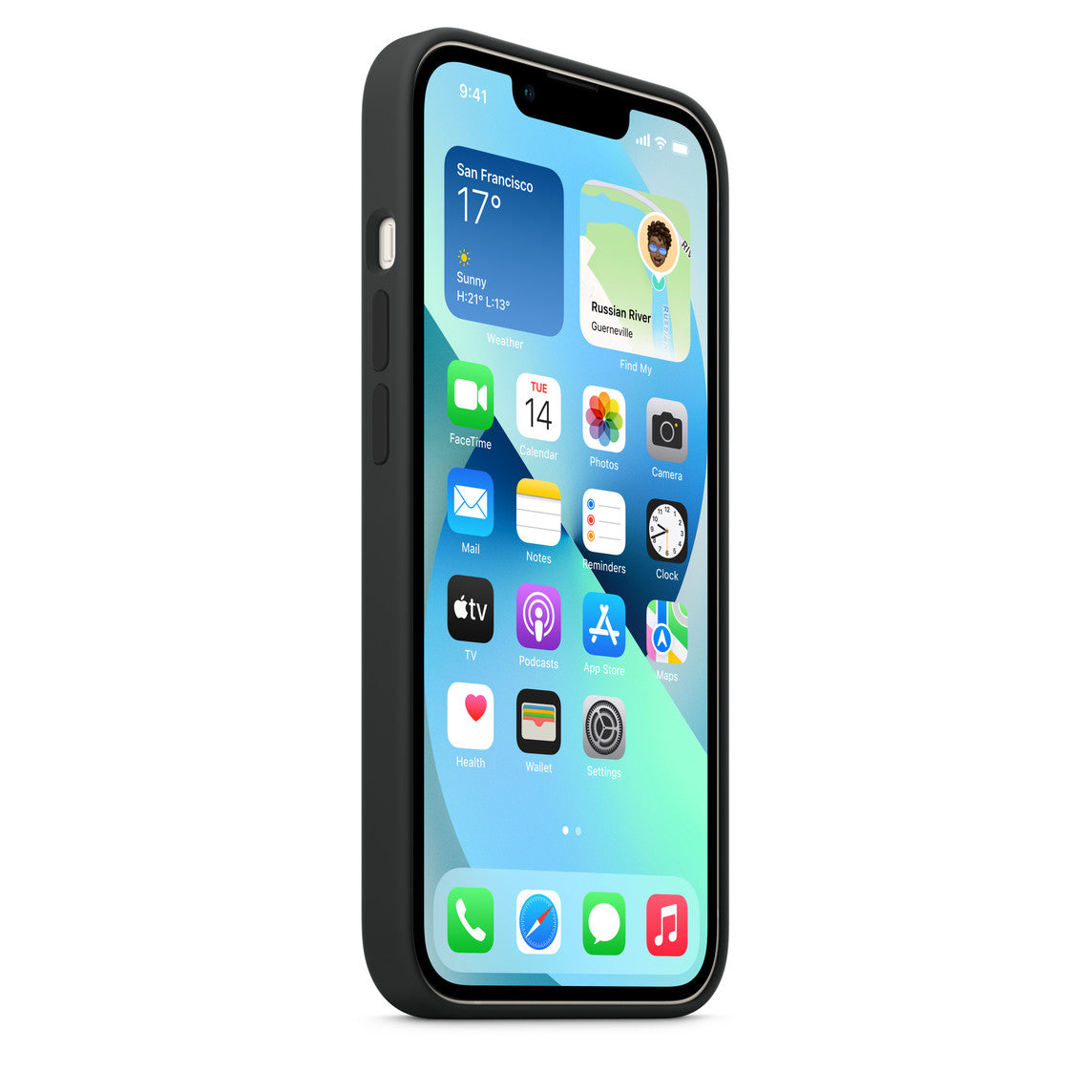 APPLE-iPhone 13 MagSafe Silicone Back Cover – LO – Midnight
