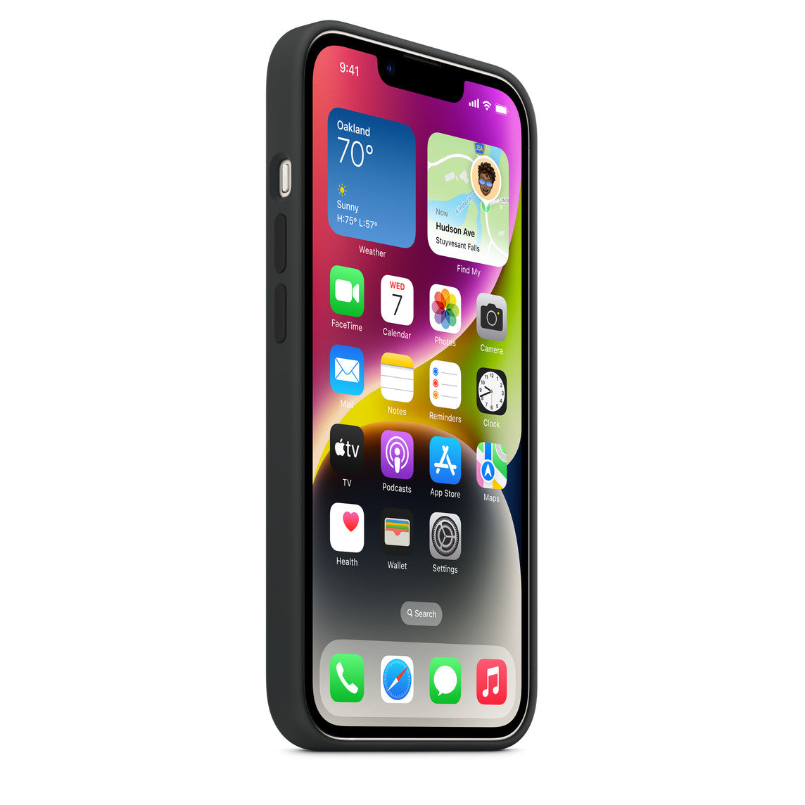 APPLE-iPhone 14 Silicone Back Cover – LO-C – Midnight