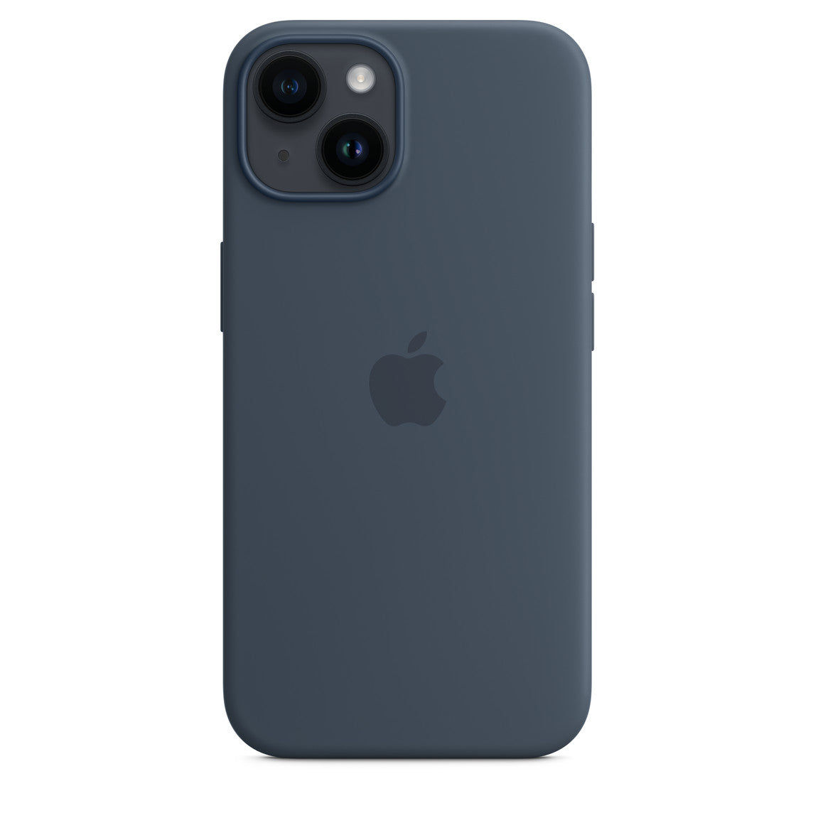APPLE-iPhone 14 Back Cover MagSafe Silicone - Low Storm Blue