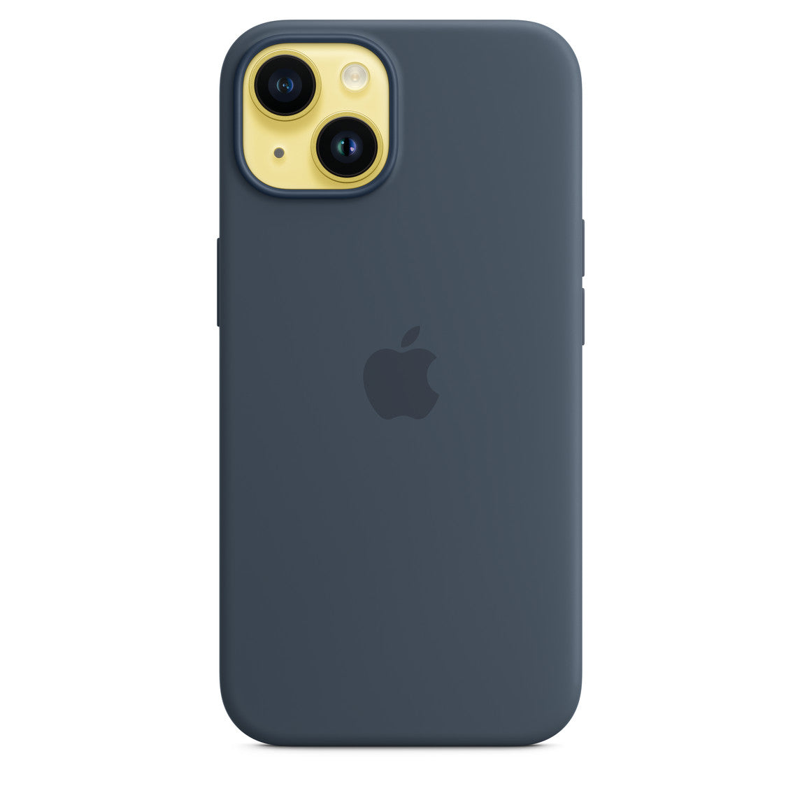 APPLE-iPhone 14 Back Cover MagSafe Silicone - Low Storm Blue
