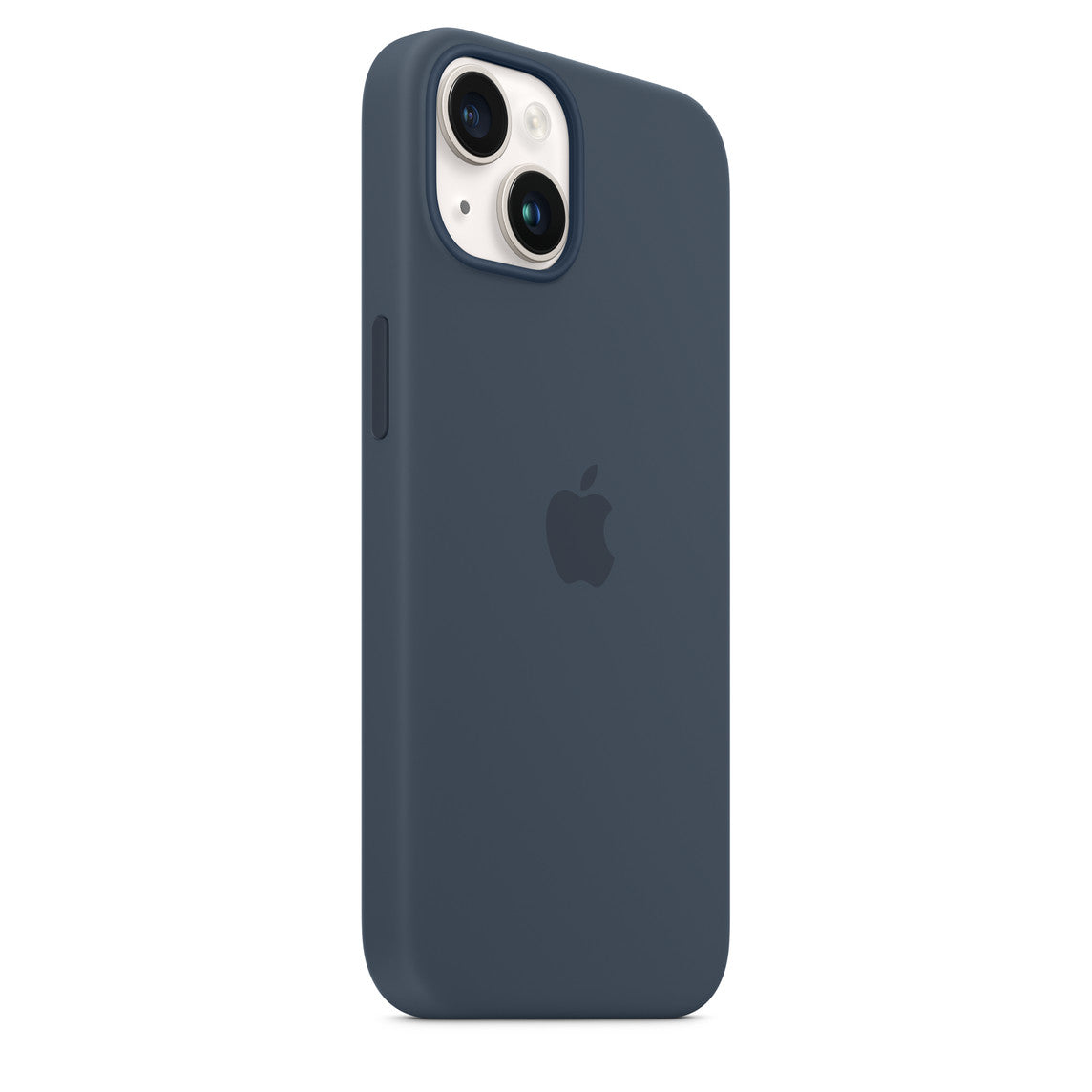 APPLE-iPhone 14 Back Cover MagSafe Silicone - Low Storm Blue