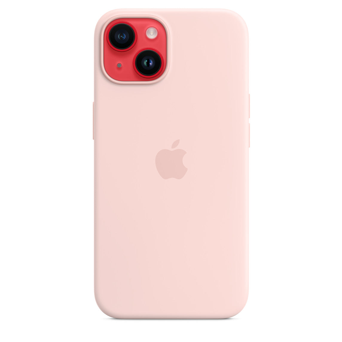 APPLE- iPhone 14 MagSafe Silicone Back Cover – LO – Chalk Pink