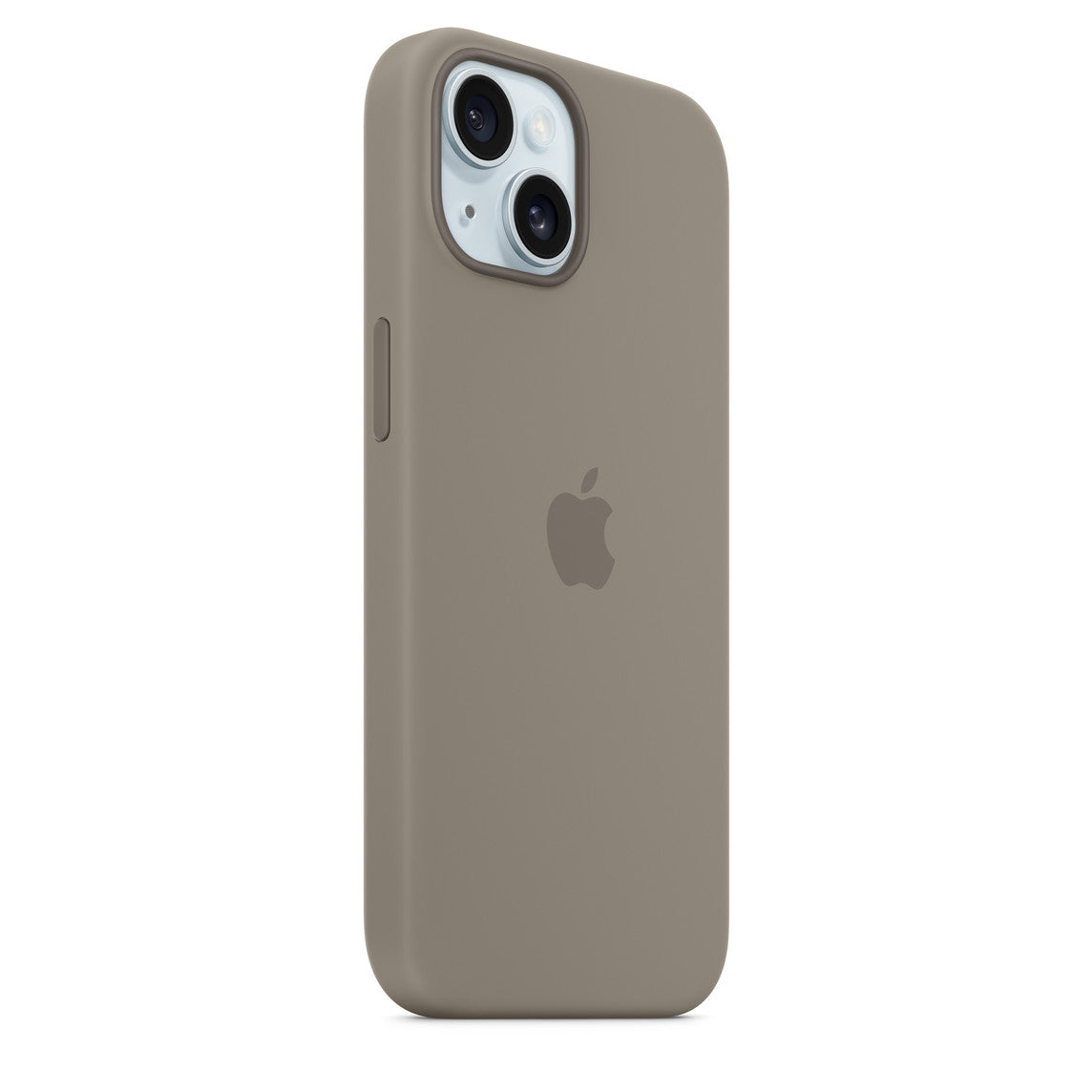 iPhone 15 Silicone MagSafe Back Cover with Soft Logo – Clay
