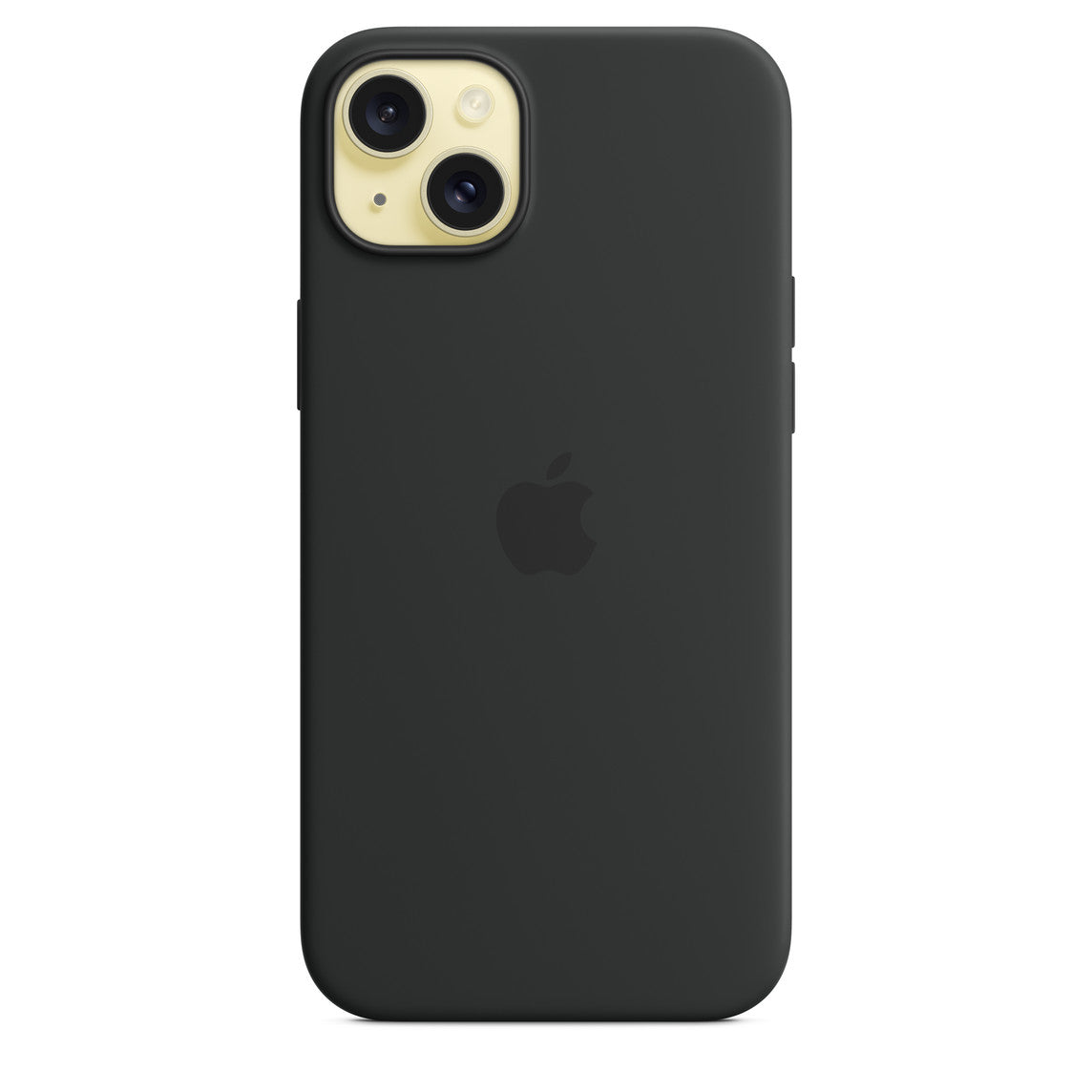 APPLE - iPhone 15 Plus Silicone Case with MagSafe – Black