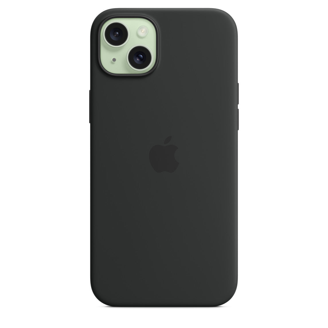 APPLE -iPhone 15 plus back cover silicone magsafe soft logo-black