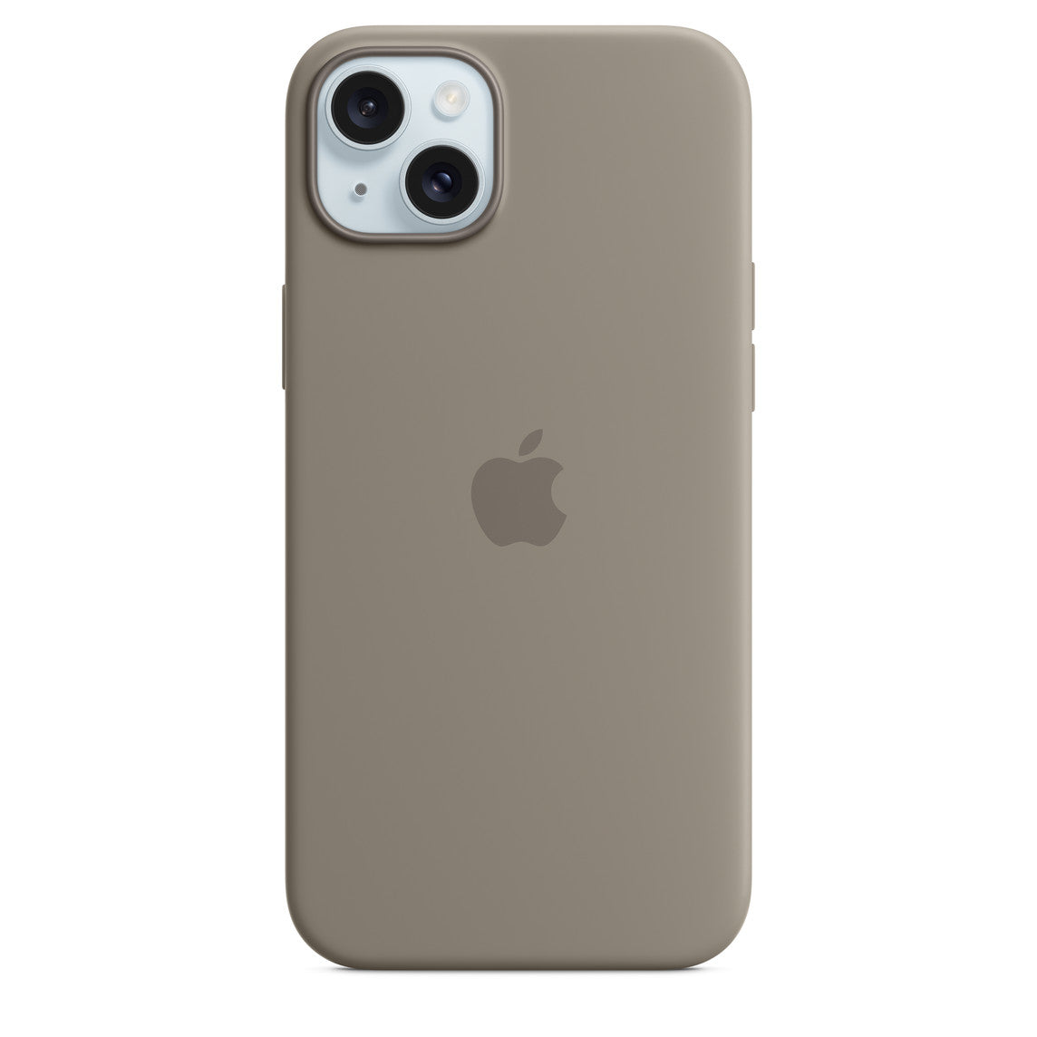 APPLE- iPhone 15 plus back cover silicon magsafe soft logo-clay
