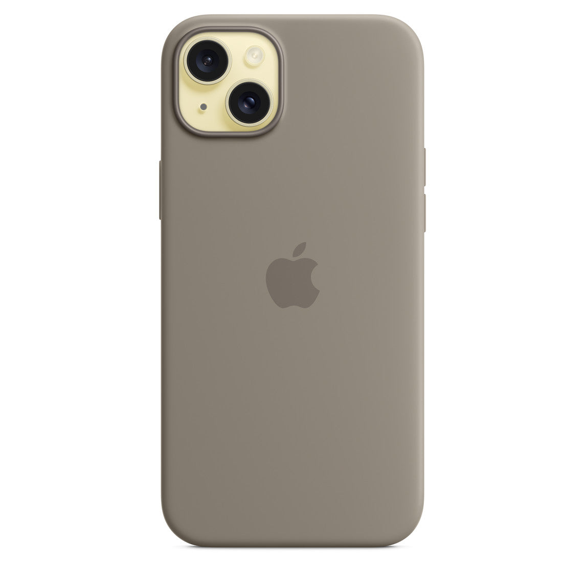 APPLE- iPhone 15 plus back cover silicon magsafe soft logo-clay