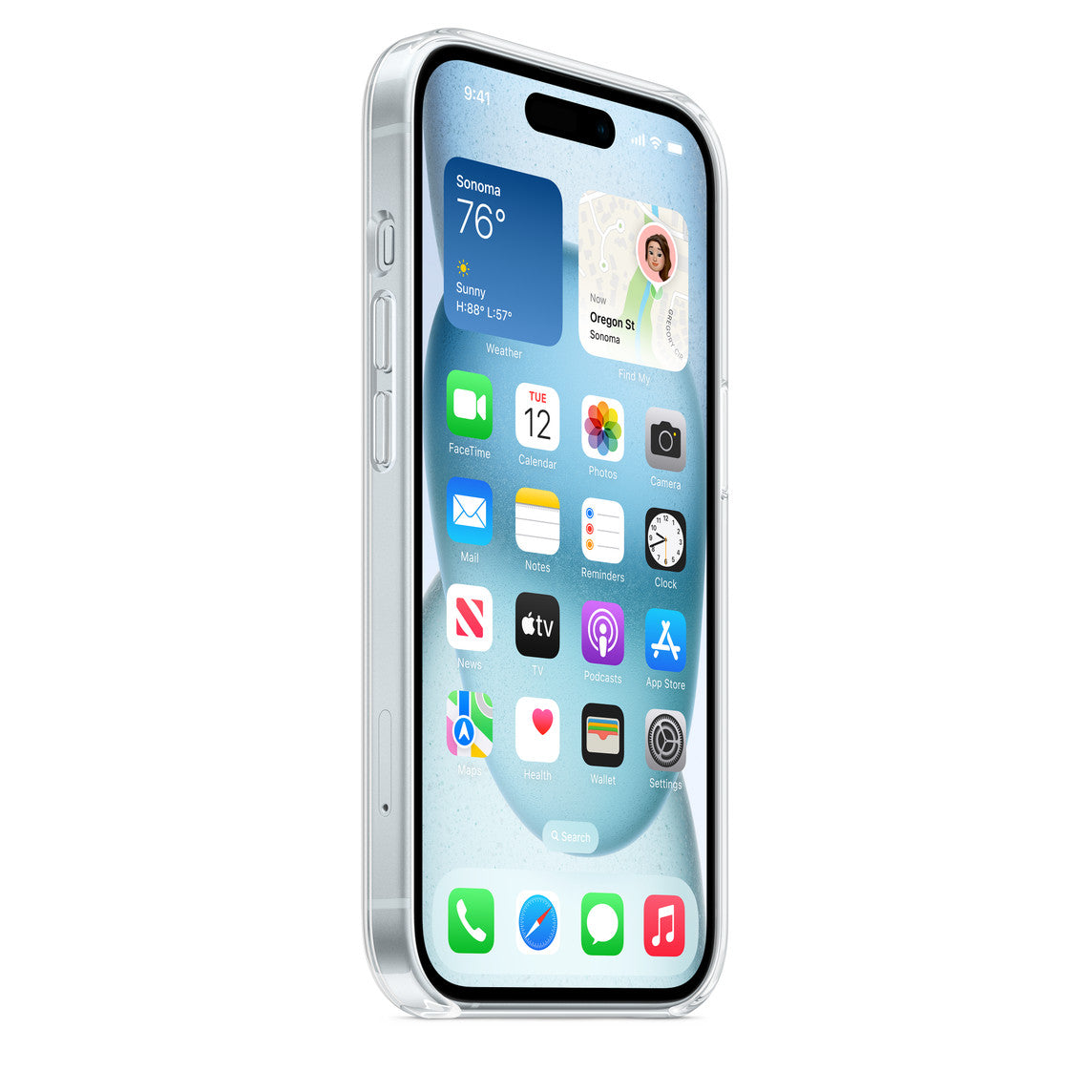 APPLE-iPhone 15 Clear MagSafe Back Cover – Box