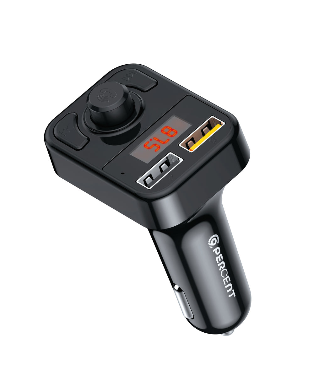 90PERCENT-MOTO CAR MP3 CHARGER DUAL USB A  PORT  BLACK