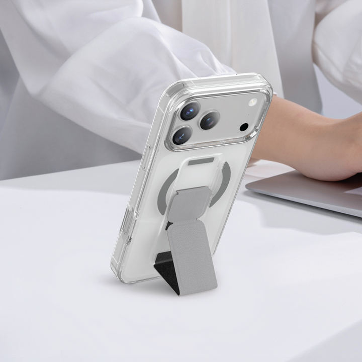 BACK COVER  WITH MAGSAFE STAND GRIP NATURAL TITANIUM-IPHONE 17PROMAX