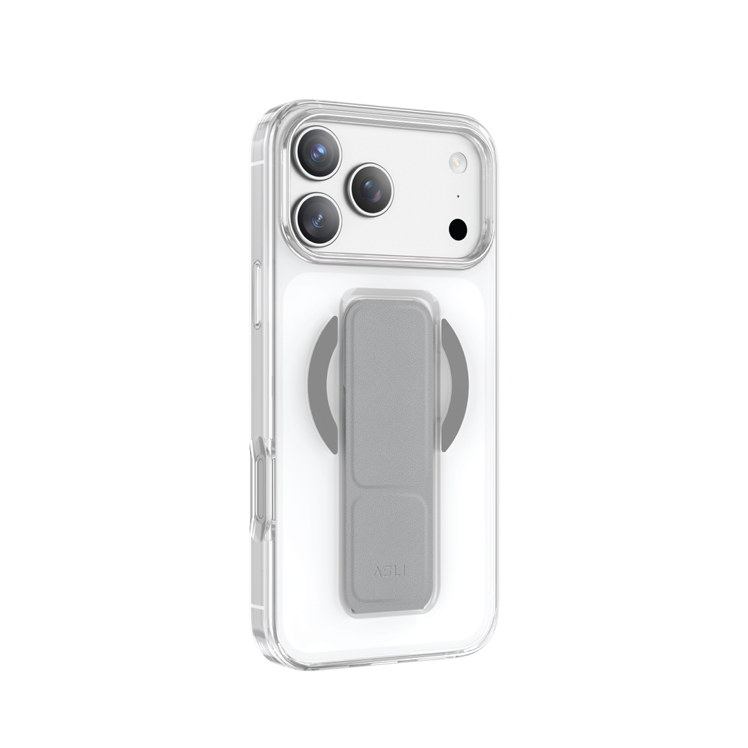 BACK COVER  WITH MAGSAFE STAND GRIP NATURAL TITANIUM-IPHONE 17PROMAX